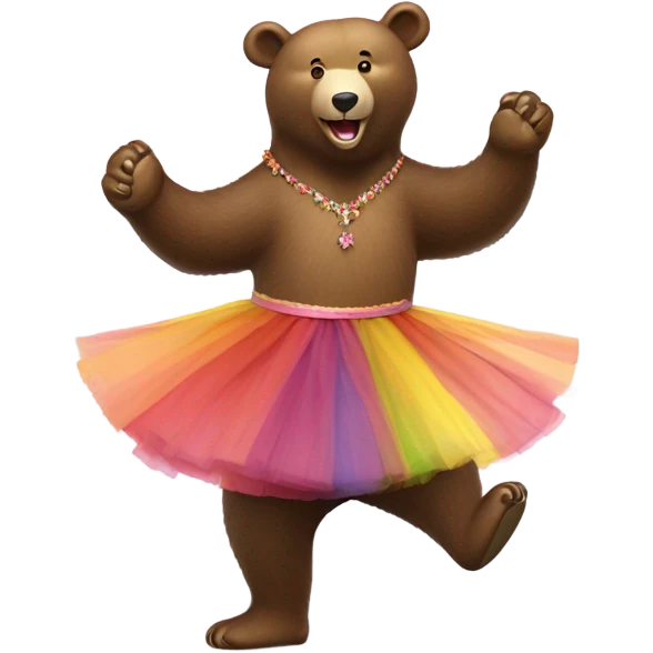 Dancing bear emoji