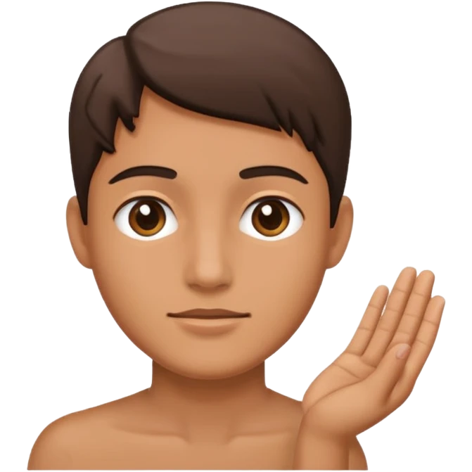 Désolé avec main à côté  emoji