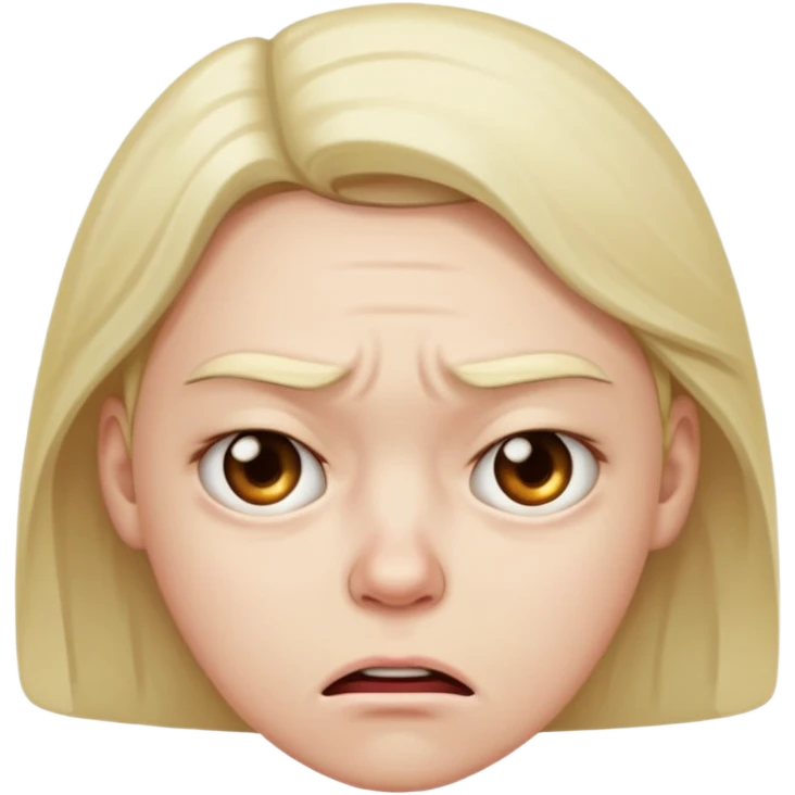 Really cringed out ick face emoji