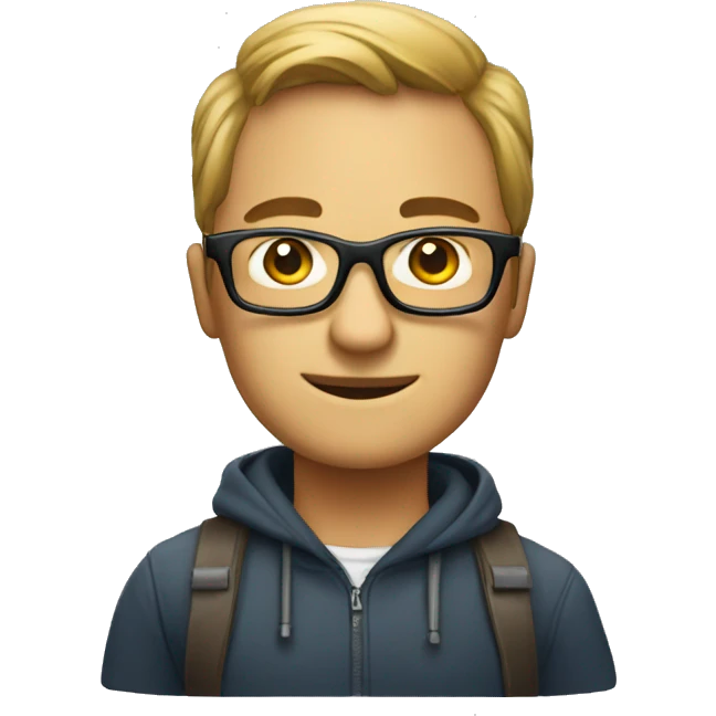 create an emoji like the programmer with glasses emoji