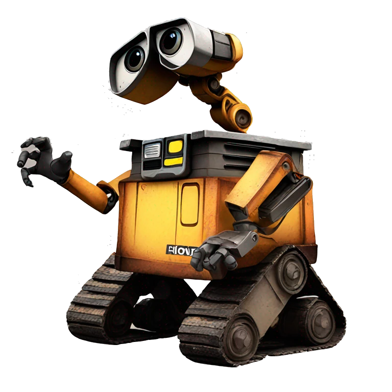 Wall.e making heart symbol emoji