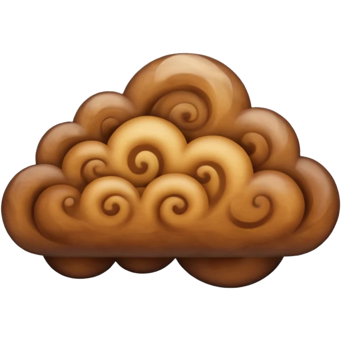 brown cloud emoji