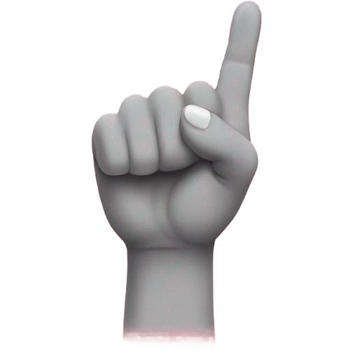 🤟🏻 with a pink cast on the thumb  emoji