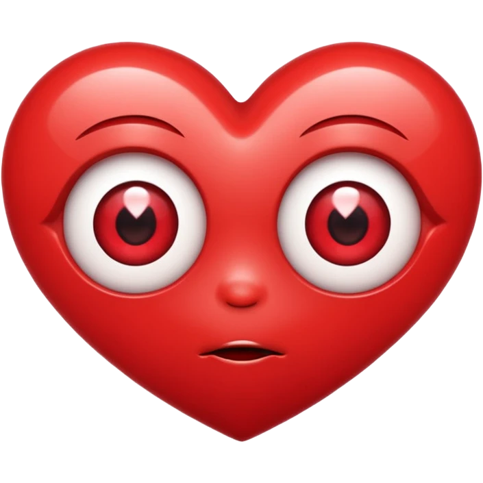 A kids Eyes popping out shaped like hearts  emoji