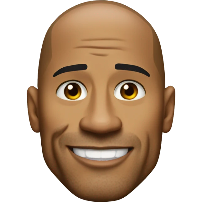 Dwayne the rock Johnson  emoji