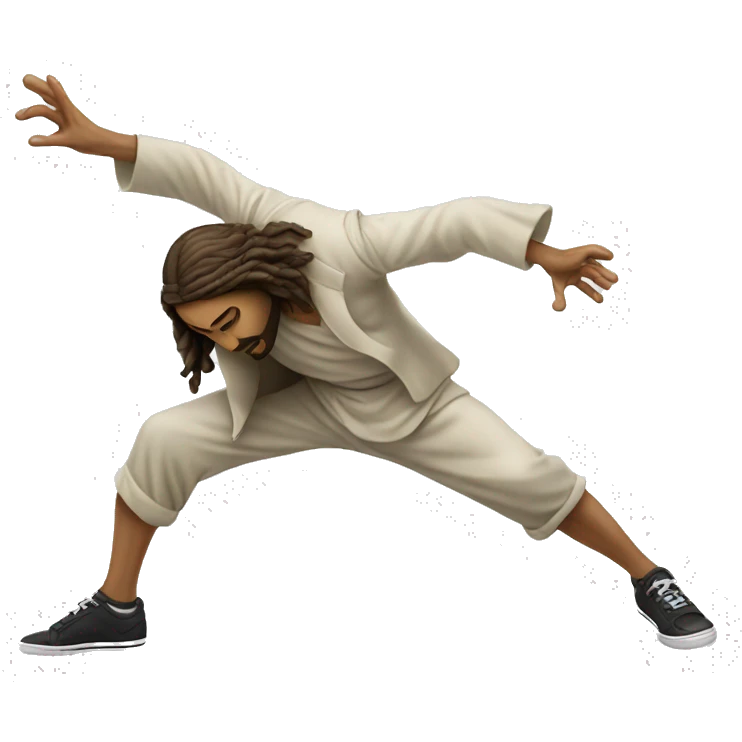 Breakdancing Jesus emoji