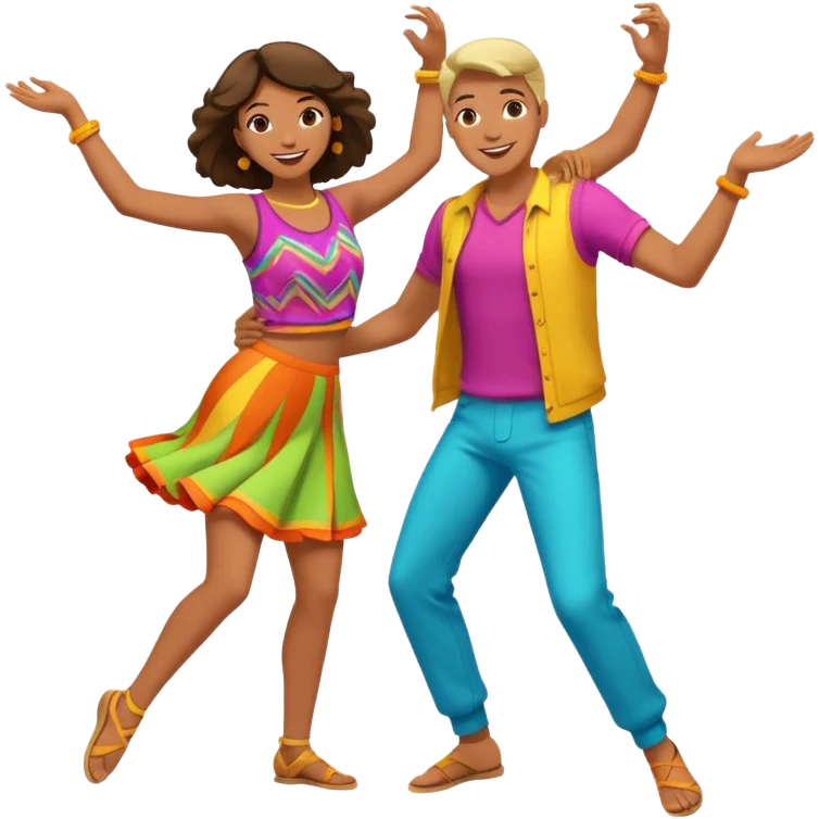 Dancing two people  emoji