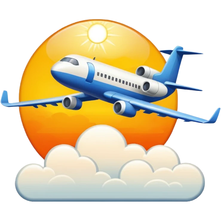 Crée un emoji en pixel art combinant 🛫 (avion au décollage) et 🌤️ (soleil derrière un nuage).
Style : rétro pixel art, résolution 32x32 pixels.
Format : PNG avec fond transparent. emoji