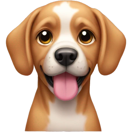 Dog pink emoji