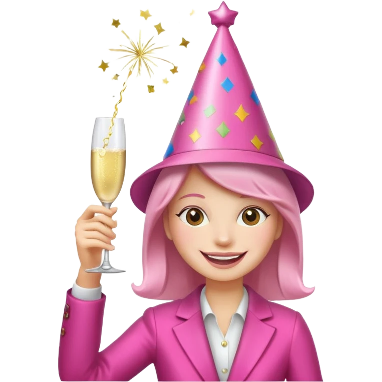 pink new year emoji