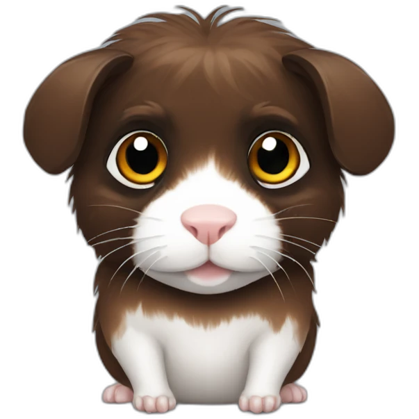Black abyssinian guinea pig gamer emoji