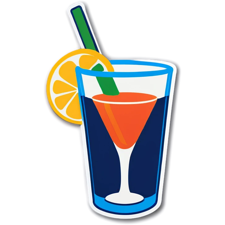 Leb with a drink emoji