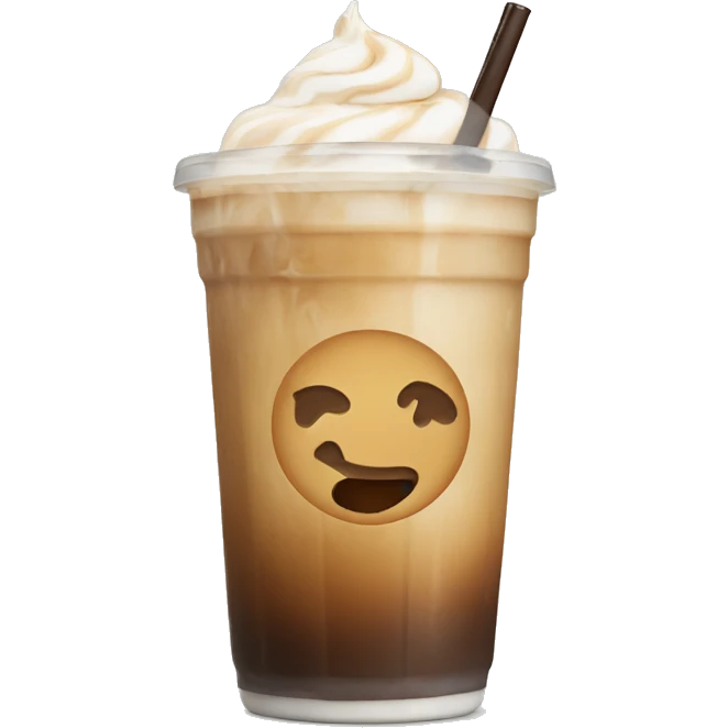 Iced latte emoji