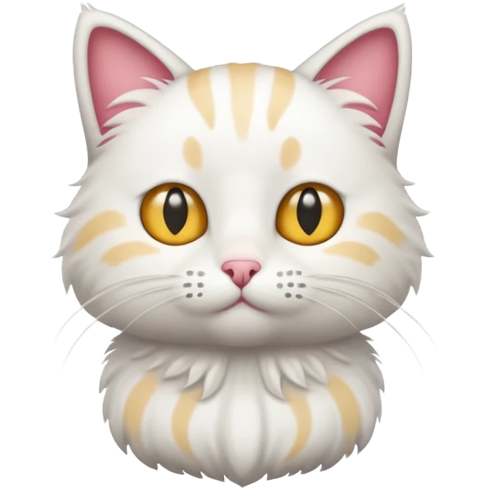 White standing cat (wenda from sprunki)  emoji