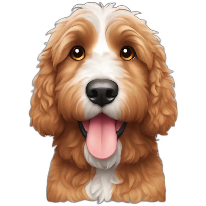 bernedoodle orange ball emoji