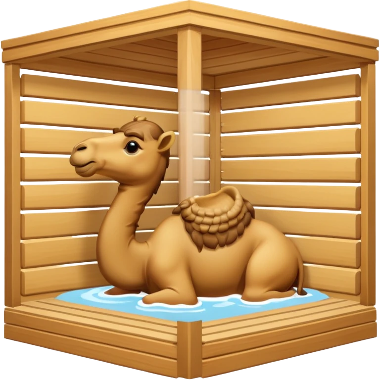Camel in sauna emoji