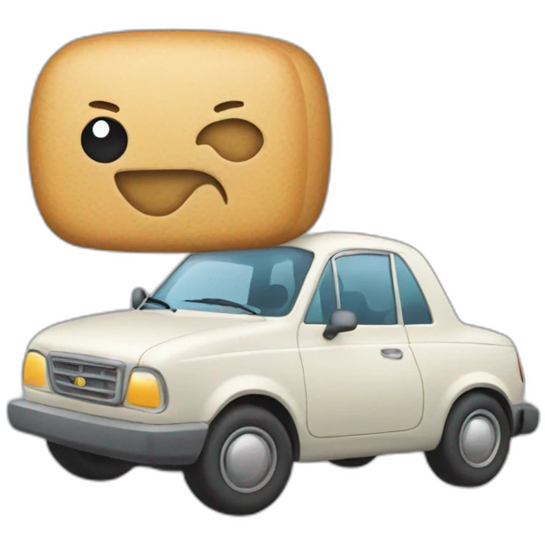 Car moving emoji