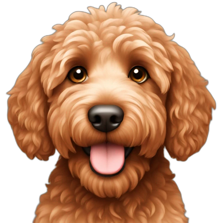 Copper labradoodle emoji