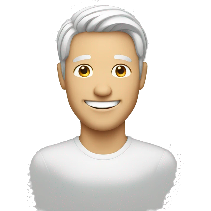 smiling white man emoji