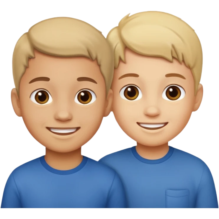 two kids light skin emoji