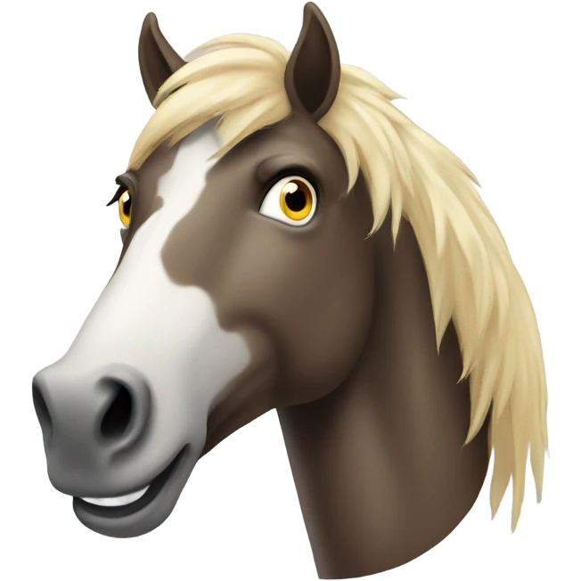 A crazy horse emoji
