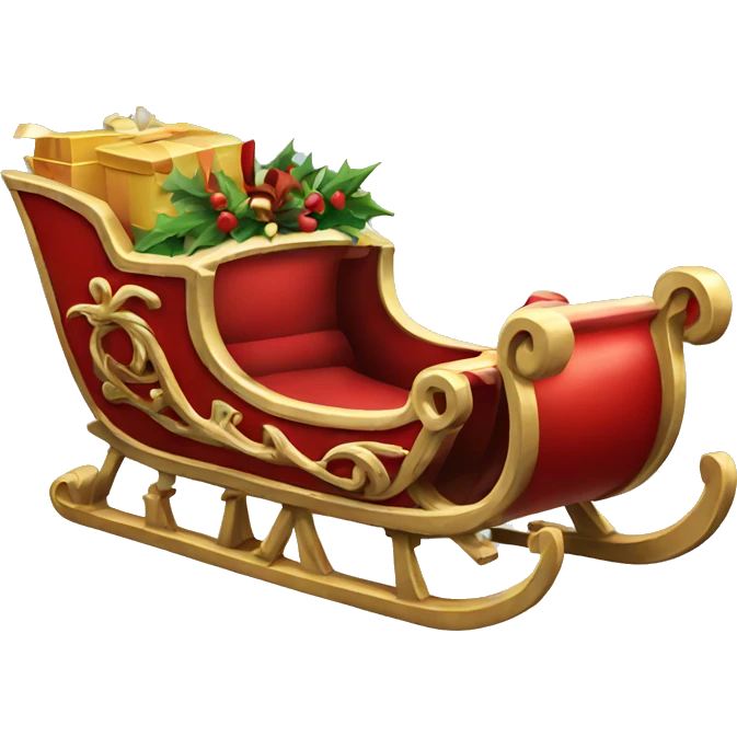 Santa's-sleigh emoji