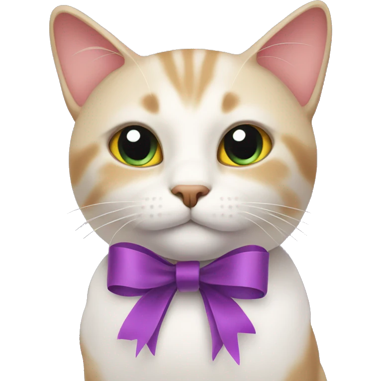 cat with ribbon emoji