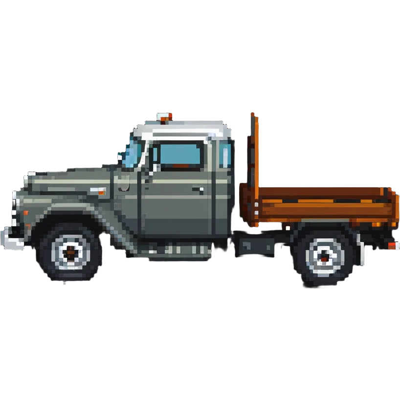 Classic ZIL-130 Soviet flatbed truck, iconic Russian vehicle from 1960s emoji