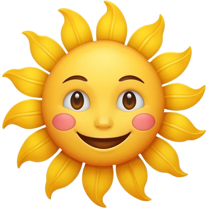 smiling sun emoji emoji