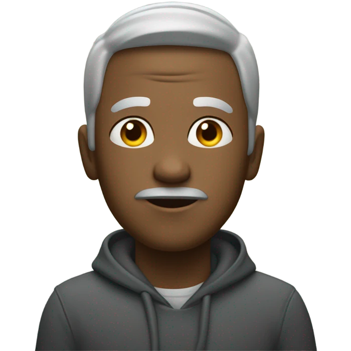 A calm person in a chaotic situation emoji