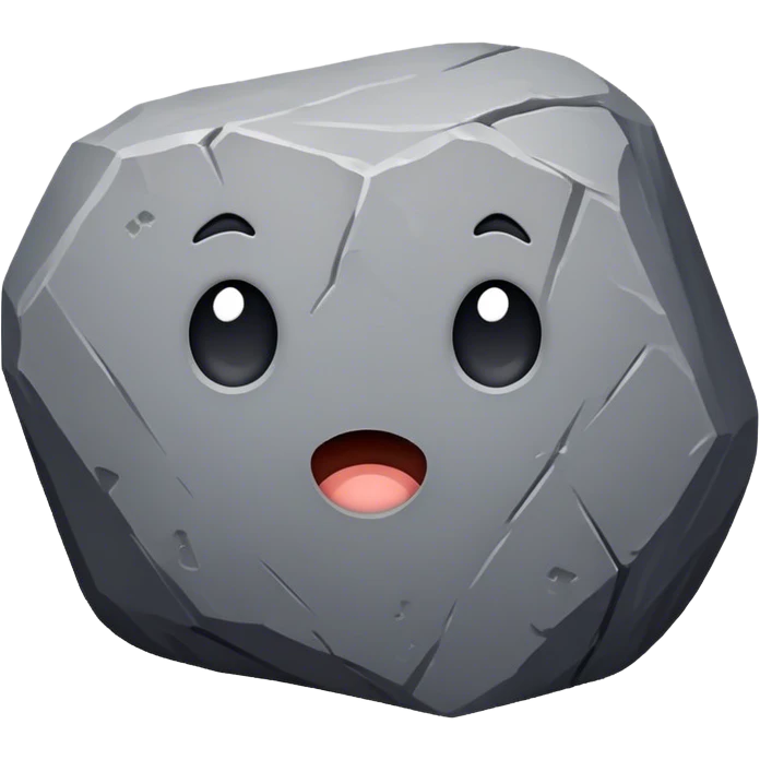 uma pedra emoji