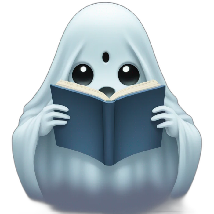 ghost reading emoji