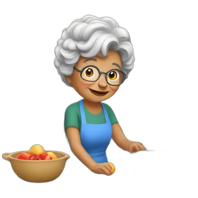 Granny's kitchen emoji