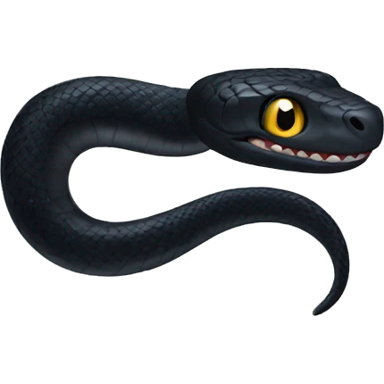 Black snake emoji