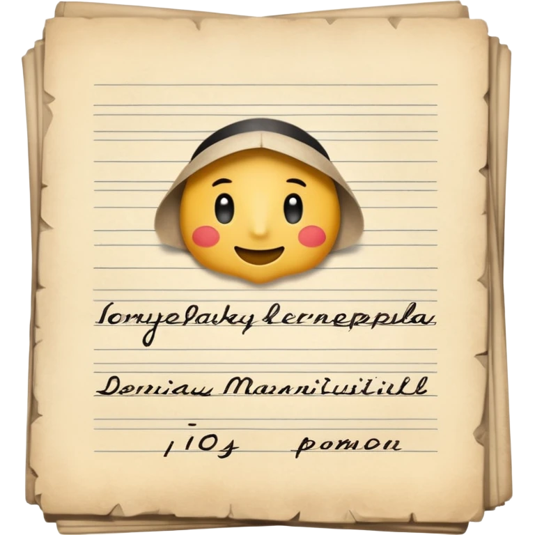 a screenplay manuscript  emoji