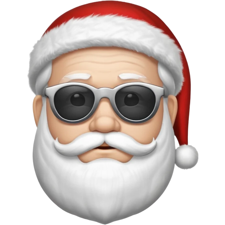 santa claus with shades emoji