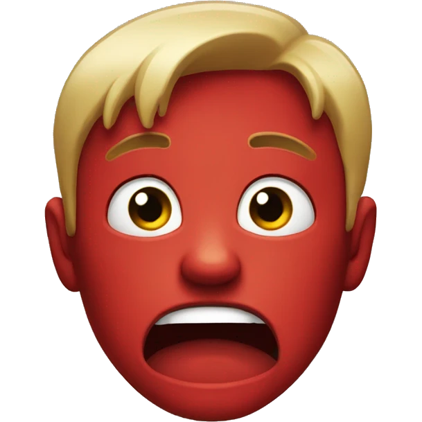 red cry emoji