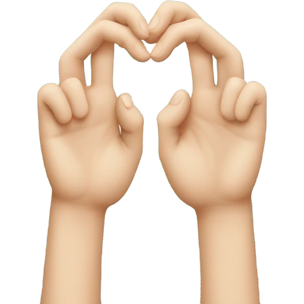Heart hands emoji