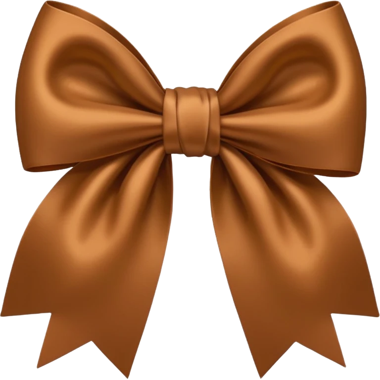 Brown bow emoji