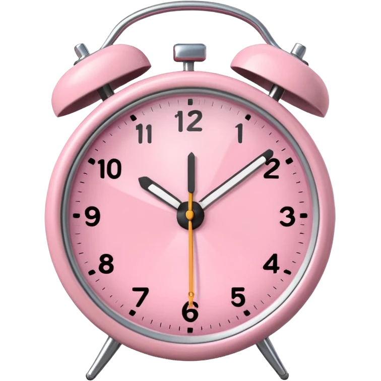 Please make me an alarm clock that will show six o'clock in the morning and make it in the style of ios 18.1 and aesthetic and the color is light pink, not analog but digital emoji