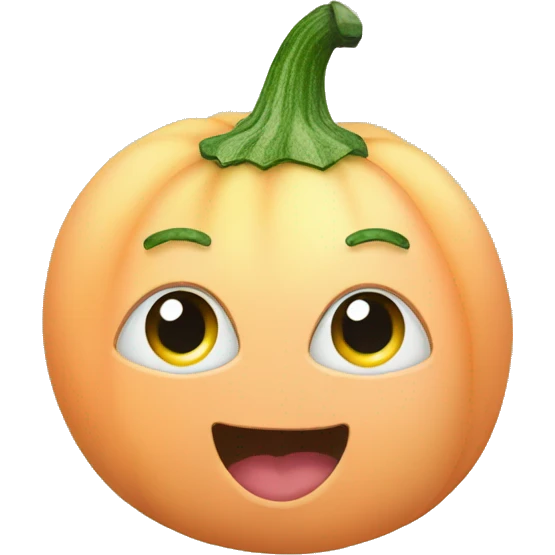 courgette inside peach emoji
