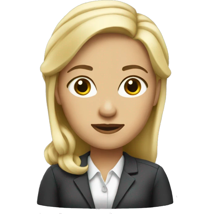 Semi blonde banker woman emoji