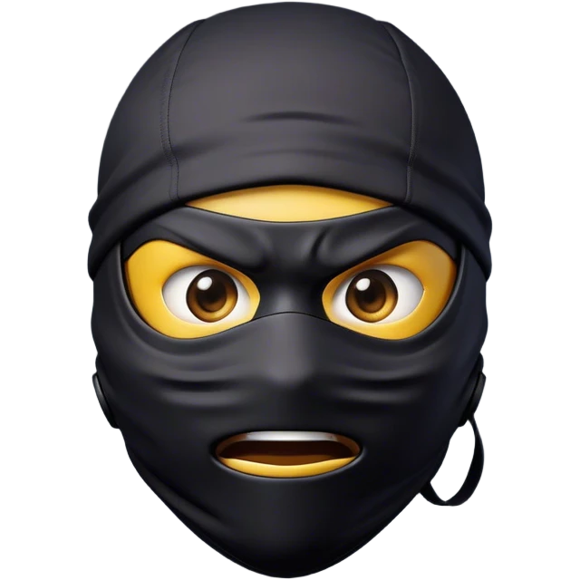 Clash of Clans aesthetic Comical Ninja Portrait Emoji, Head tilted dramatically with an exaggerated, fun expression and wide, comically expressive eyes peeking from a partially lifted mask, featuring a lean, agile form with playful stealth and natural skin tone, Simplified yet humorously expressive features, highly detailed, glowing with a slightly sassy shadowy glow, high shine, dramatic yet playful, stylized with an air of cheeky ninja mischief, soft glowing outline, capturing the essence of a meme-worthy ninja who blends humor with stealth into viral fame! emoji