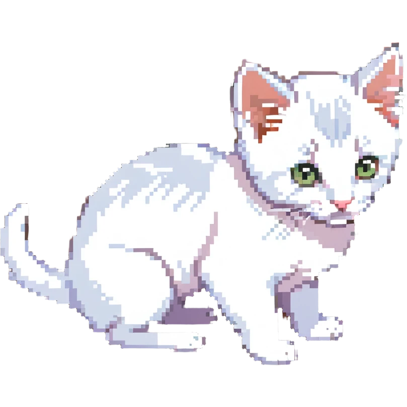 Kitten smells flowers emoji
