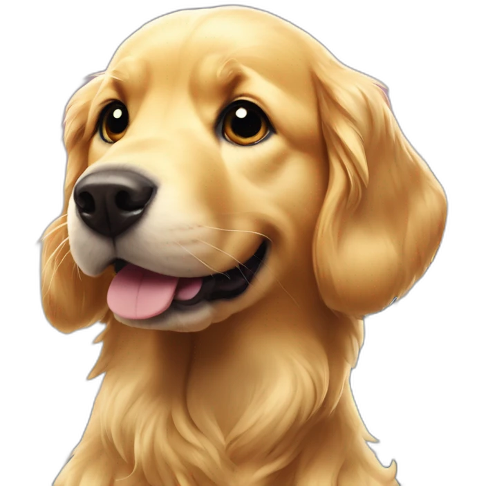 Golden-retriever-on-Shanghai-pearl-tower emoji