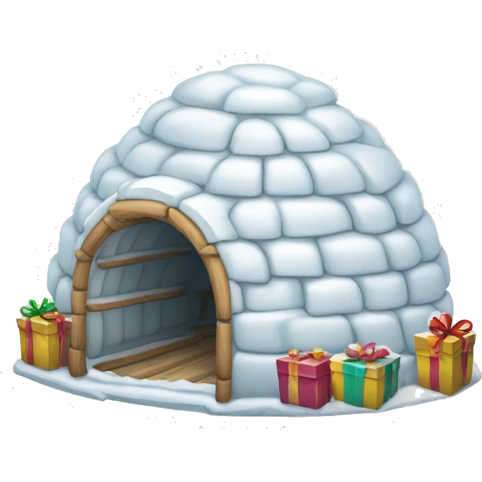 igloo party celebration white background emoji