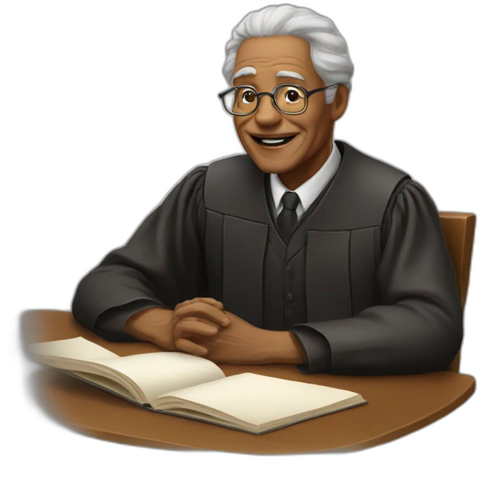 the old academician sits at the table emoji