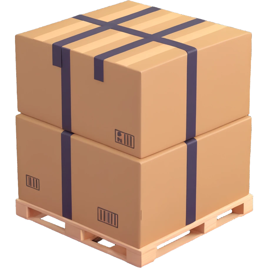 palletized boxes cargo emoji