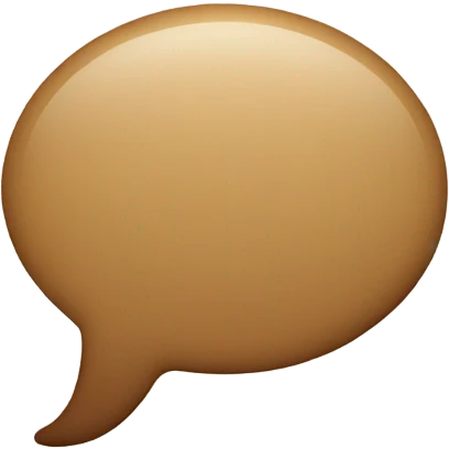 brown beige speech bubble emoji