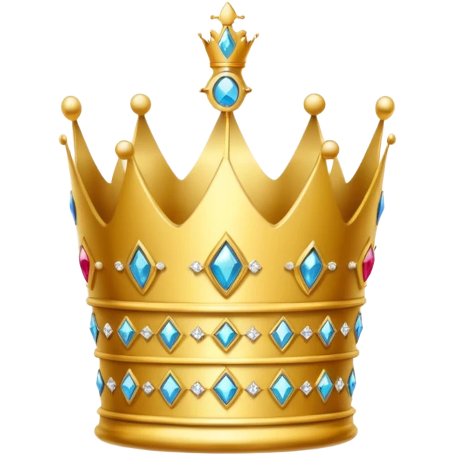 an  old crown in a glass showcase emoji